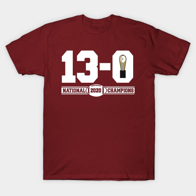 ALABAMA 13-0 T-Shirt by thedeuce